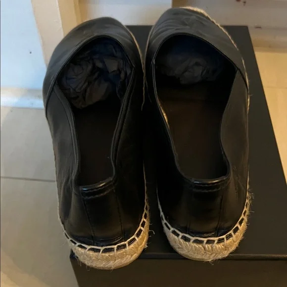 Saint Laurent Black leather espadrilles - Picture 5 of 7